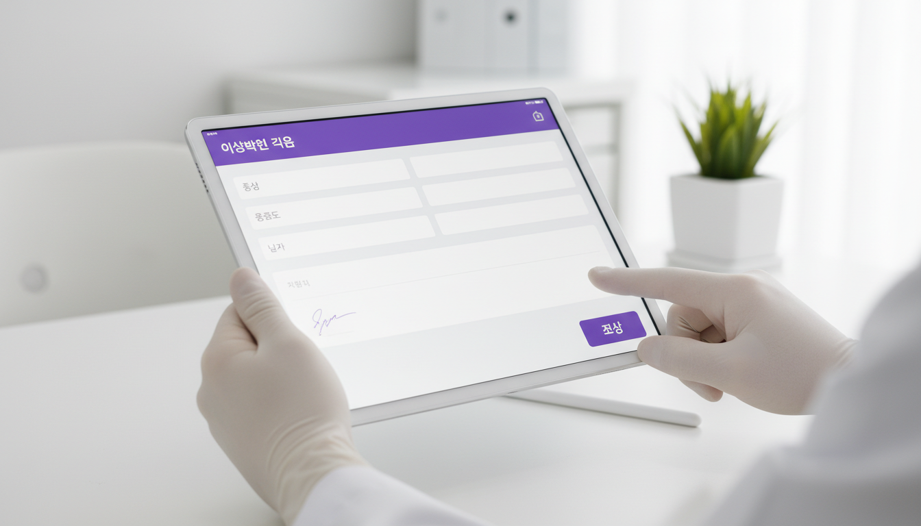 태블릿 데이터 입력